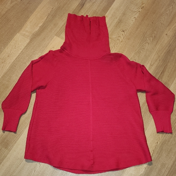 Cyrus Sweaters - Cyrus Bold Red Cowl Neck Sweater